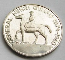 General Henri Guisan, 1874-1960, Silber 900