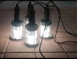 4 Hängelampen + LED Leuchtmittel Leuchten Birne Dimmbar