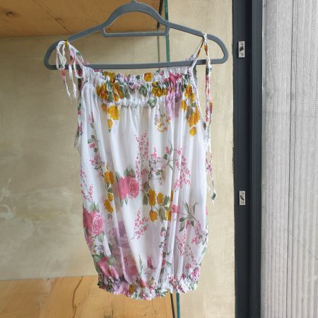 🐸 FADDA BLUMEN TOP / BLUSE S