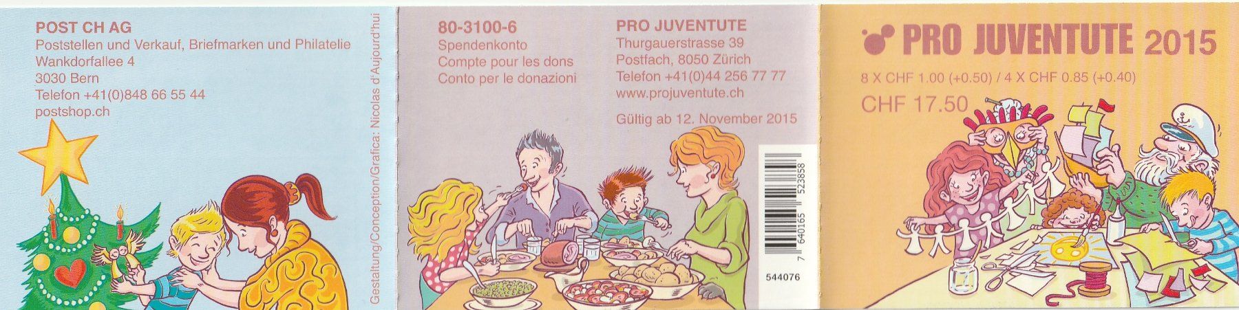 Tous les timbres: Postfrisches PJ Markenheft 2015 Postpreis 17.50, Kat. 45.- – D'occasion à Fislisbach par Zigzag12 1