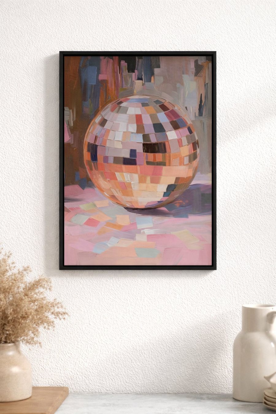 Poster & Bilder: Poster affiche Impression Boule Disco Vintage rétro déco – Neu und originalverpackt aus Meyrin von Nostalgica 2
