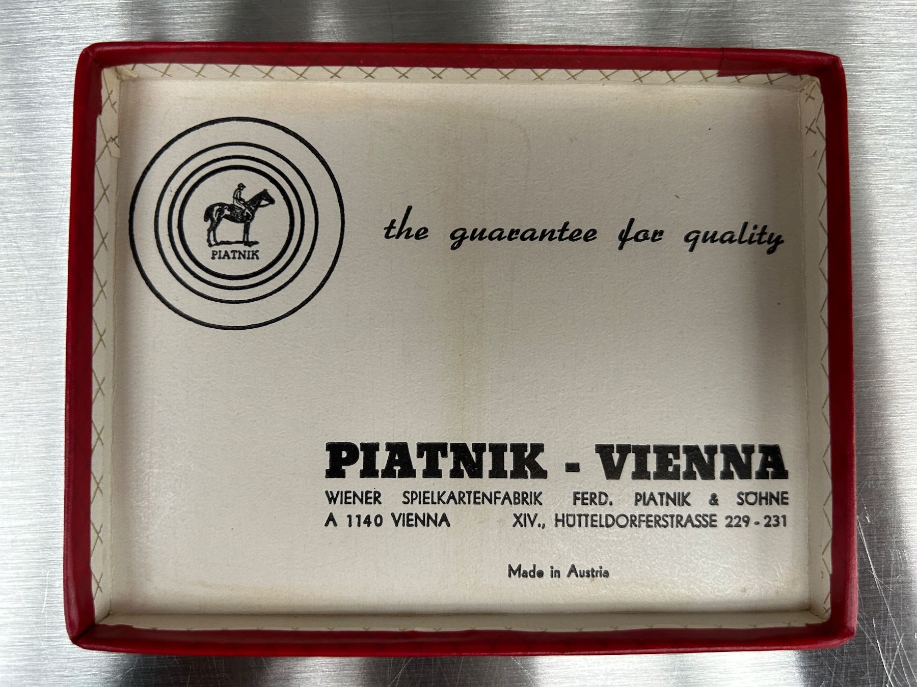 Giochi: Spielkarten Piatnik Vienna – Usato da Worb venduto da -rene- 3
