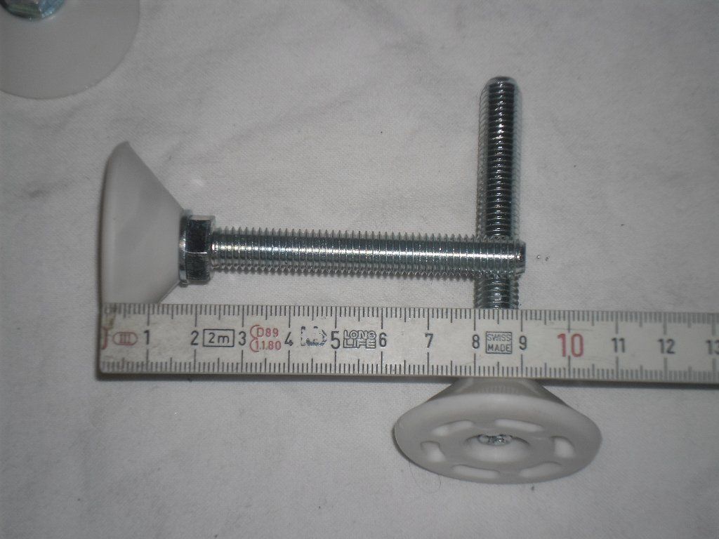 Eisenwaren: 7  Möbelfuss / Stützfuss / Stellfuss , M10 , Neu – Neu (gemäss Beschreibung) aus Büren SO von omsa 4