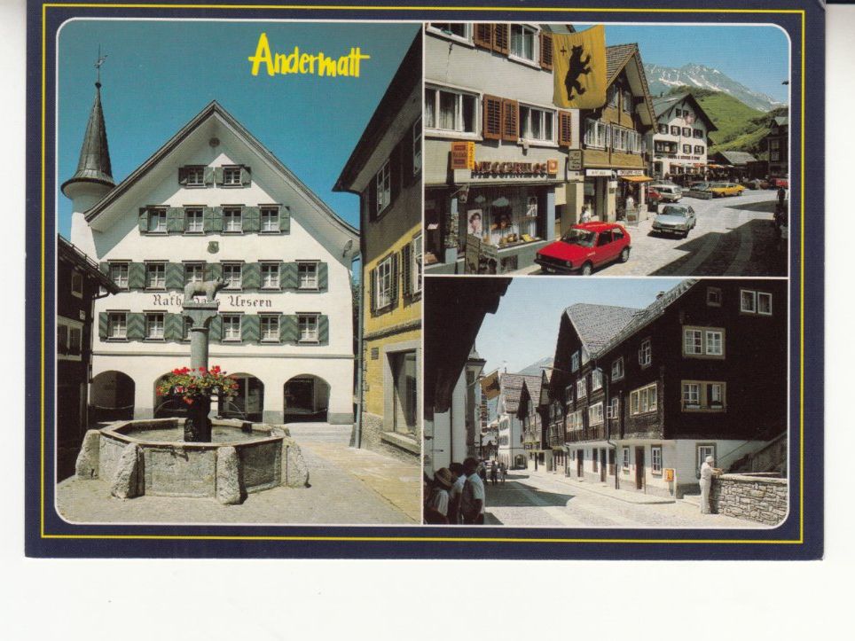 Cartoline postali: Andermatt ca. 1980 – Usato da Bürglen TG venduto da StampGraf