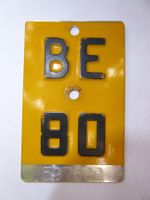 Velonummer (Mofa) BE 80