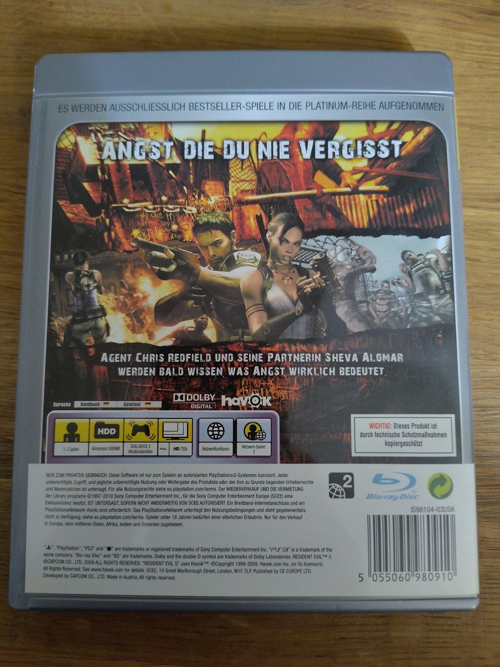 Sony Giochi: Resident Evil 5 - Playstation 3 – Usato da Kloten venduto da SuperRetroPixels 1