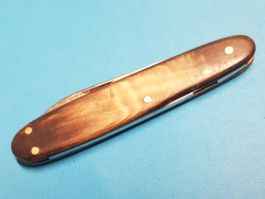 Sackmesser VICTORINOX ~76mm Horn Taschenmesser Couteau rar