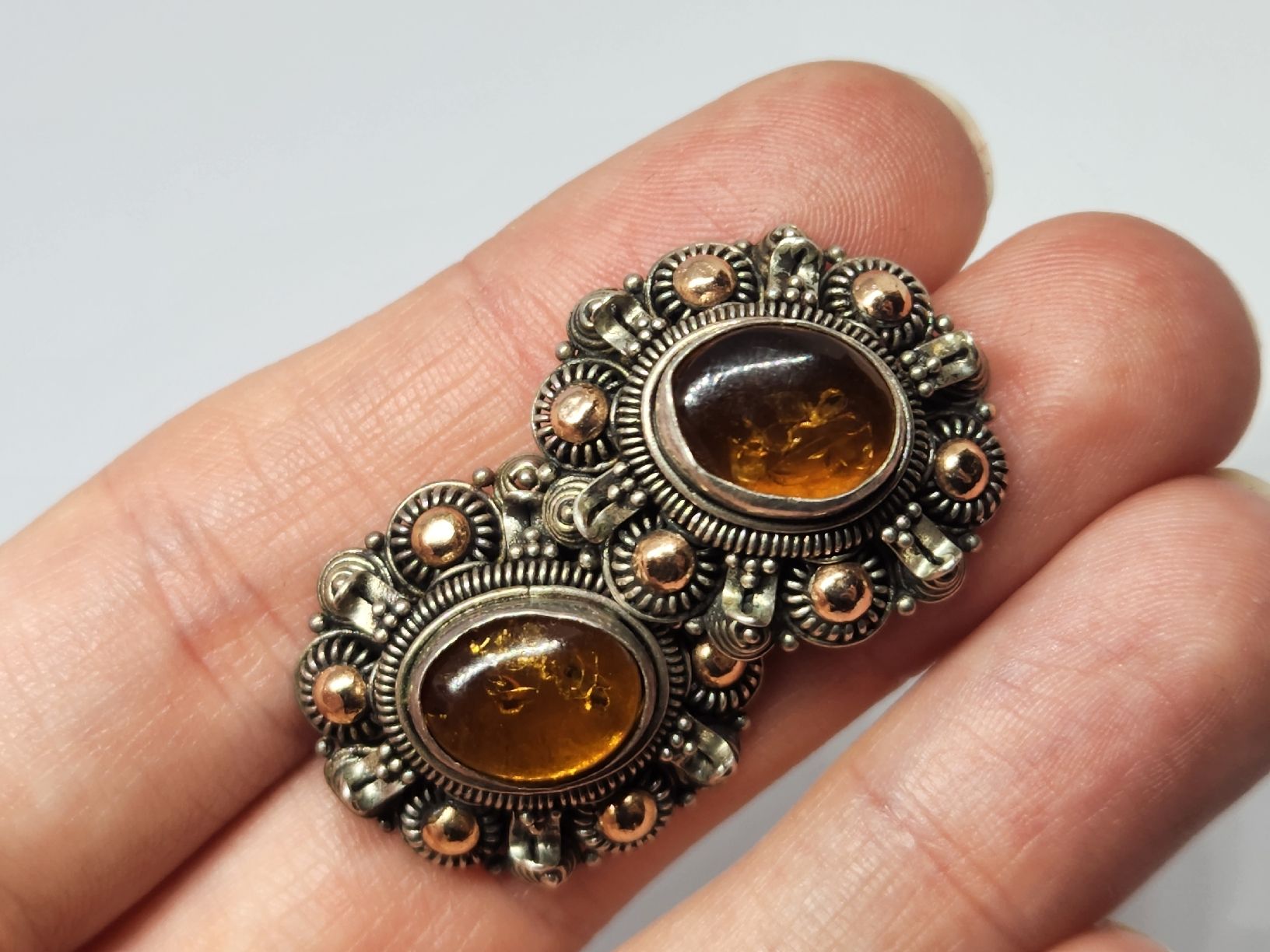 Altri gioielli: Schmuckset: Ring und Ohrstecker mit echten Bernstein – Usato da St. Gallen venduto da GIULESGG 4