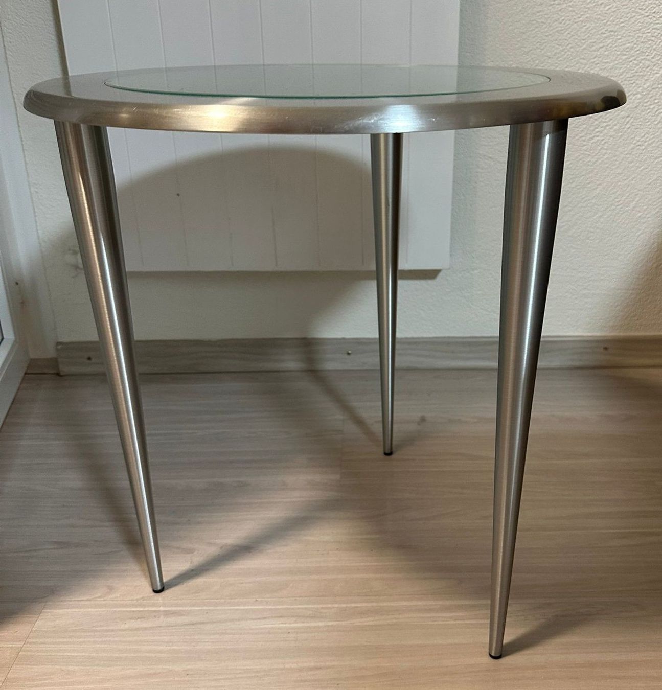 Tavoli: Couch- / Kaffeetisch aus Chromstahl/Glas – Usato da Kreuzlingen venduto da stella109 1