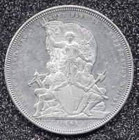 Münze CH Silber  Schützentaler "1881"