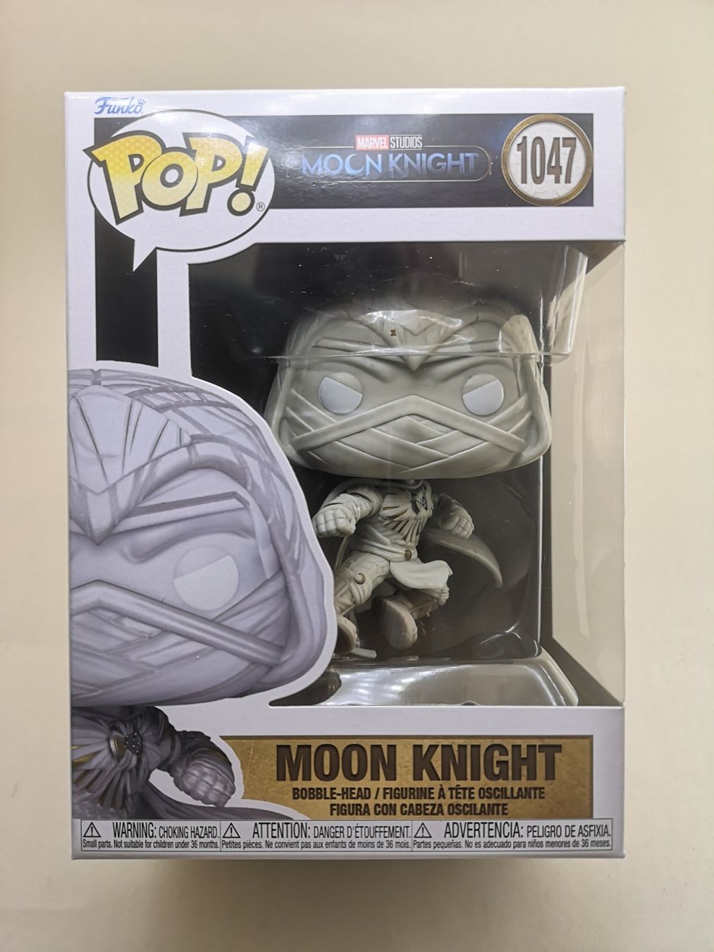 Funko Statuette: Funko Pop Moon Knight #1047 – Nuovo e nell'imballaggio originale da Riehen venduto da _TheCollectorShop_