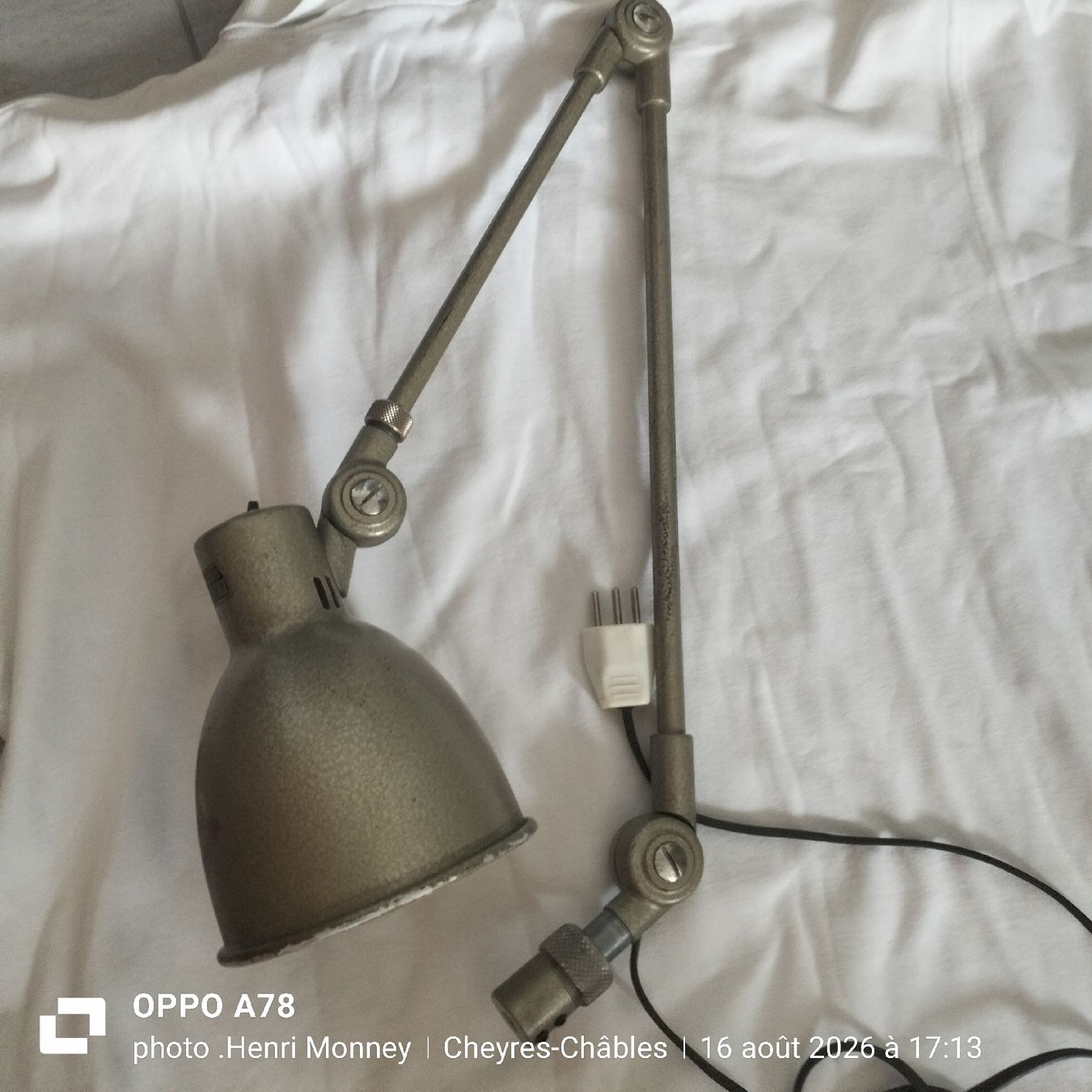 SBB/CFF/FFS Lampen: Lampe vintage ex CFF – Gebraucht aus Cheyres von Capitain