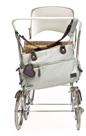 Designer Wickeltasche "LAILA" grey
