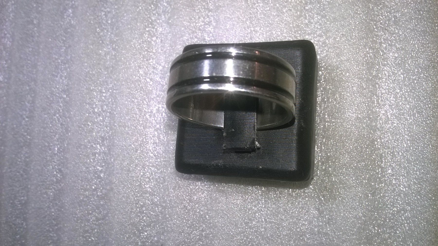 Anelli: ring edelsthal,,silber farbe,,mit schwarz gemacht – Nuovo (secondo la descrizione) da Basel venduto da bijoutrie_4