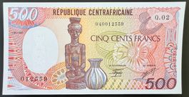 Central African Republic 500 Francs 1987 - non circ./unz