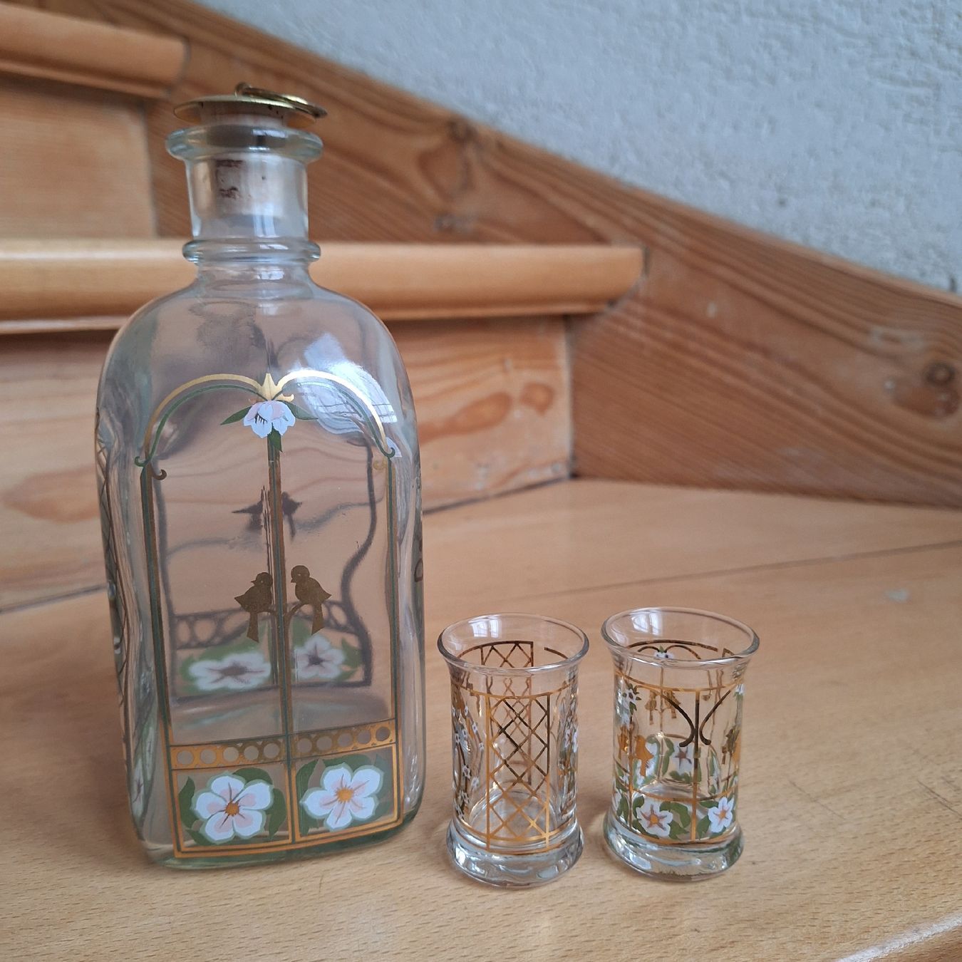 Caraffe: Versand möglich! Likör Schnapsflasche mit 2 Gläser – Usato da Winterthur venduto da Goldpipau 3