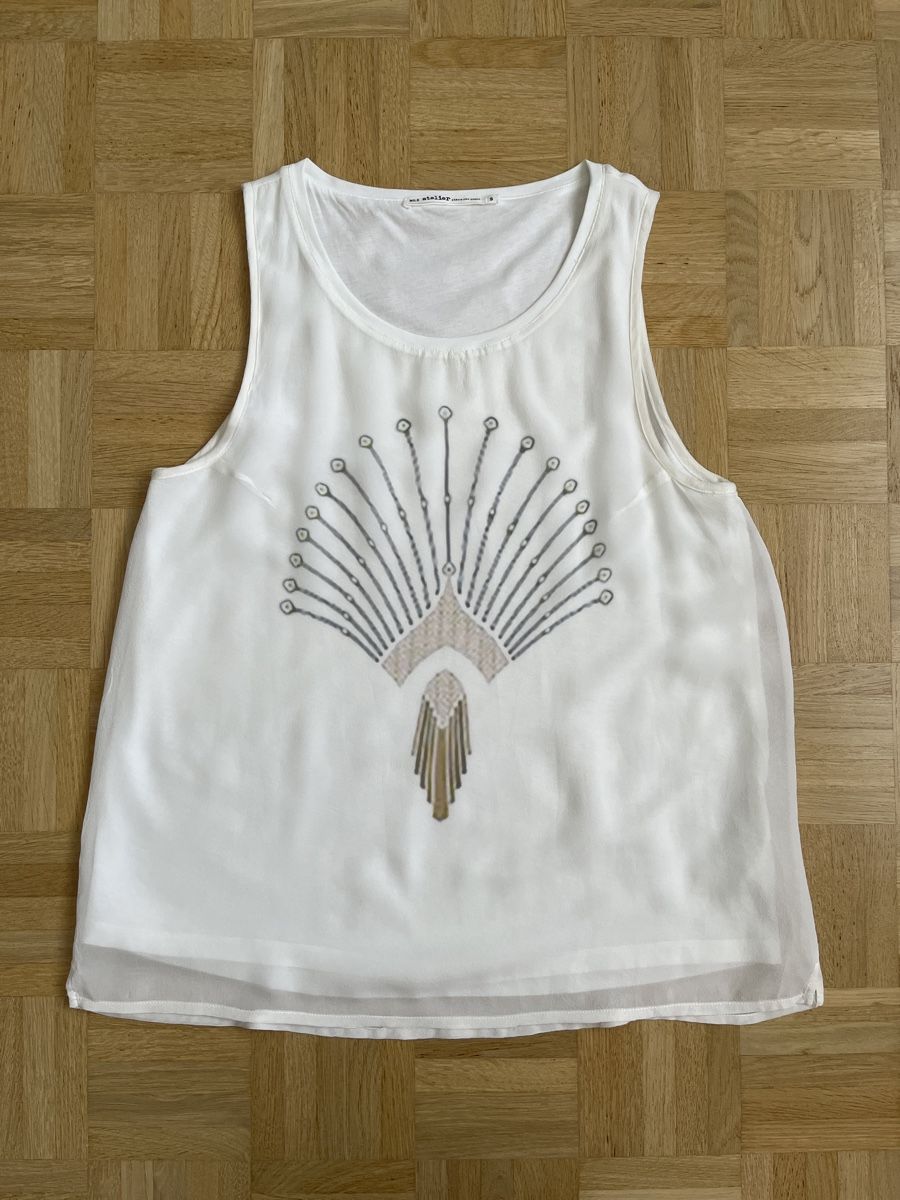 Nile Top: Nile atelier Sommertop, Gr. S, weiss – Usato da Zürich venduto da Kleanthy 3