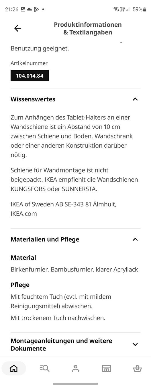 Autres accessoires pour ordinateurs: Tablet-Halter Bambus – D'occasion à Zürich par Kris8050 7
