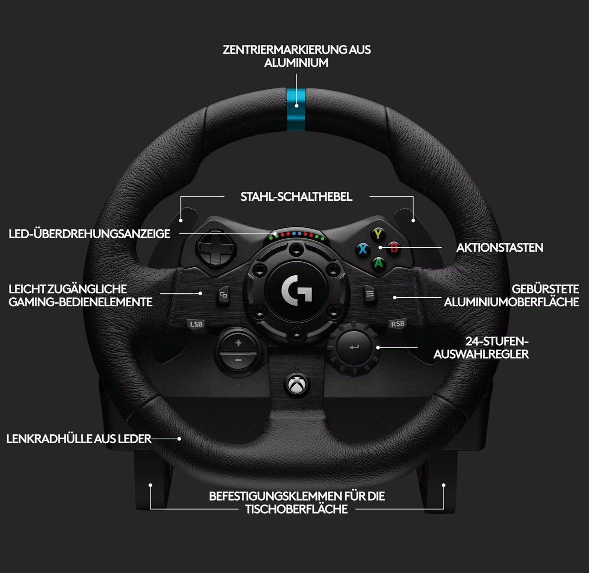 Logitech Controller: Logitech G G923 Trueforce for PC and Xbox – Usato da Oberrohrdorf venduto da colligate 4