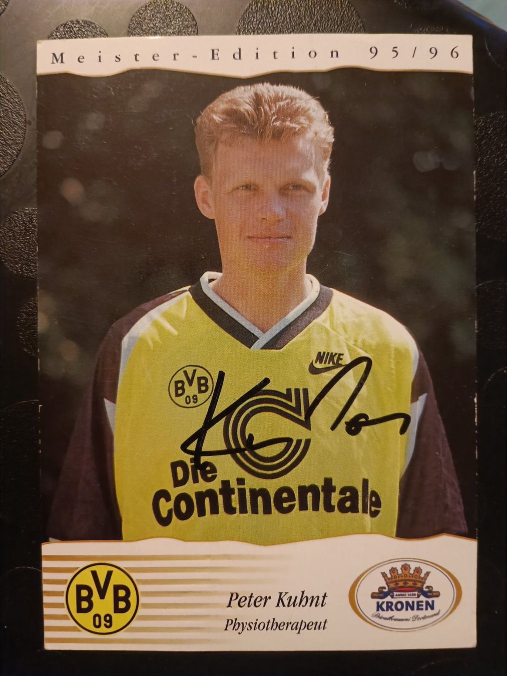 Autografi: Peter Kuhnt - BVB 95/96- Borussia Dortmund – Usato da Menziken venduto da Artographs