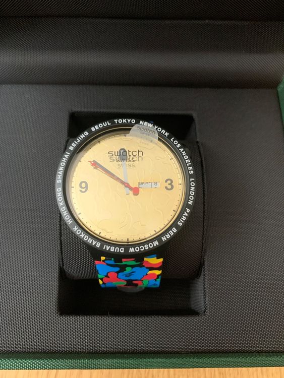 Swatch bape black hot sale