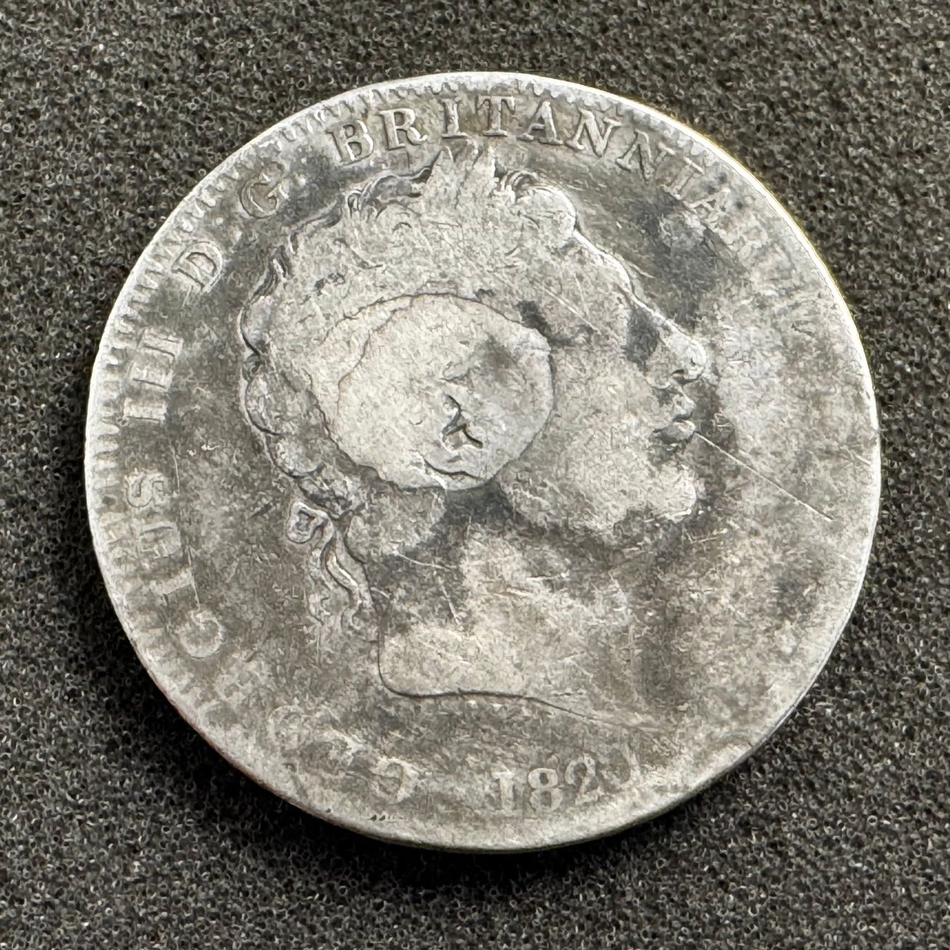 Tutti le monete: 1 Crown Silber England 1820 – Usato da Reitnau venduto da tb-muenzen 1