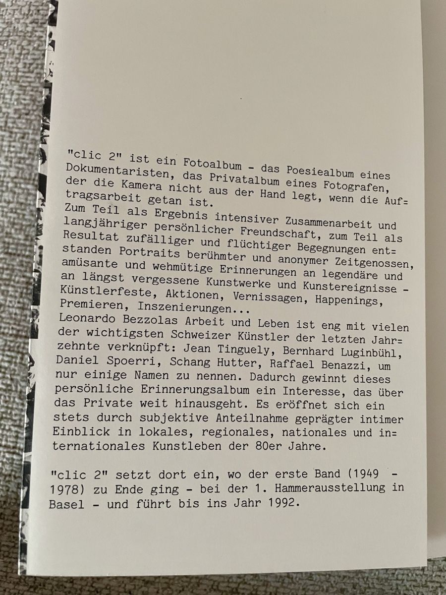 Libri: Clic 1 & 2 im Schuber von Leonardo Bezzola – Usato da Basel venduto da Konix 4