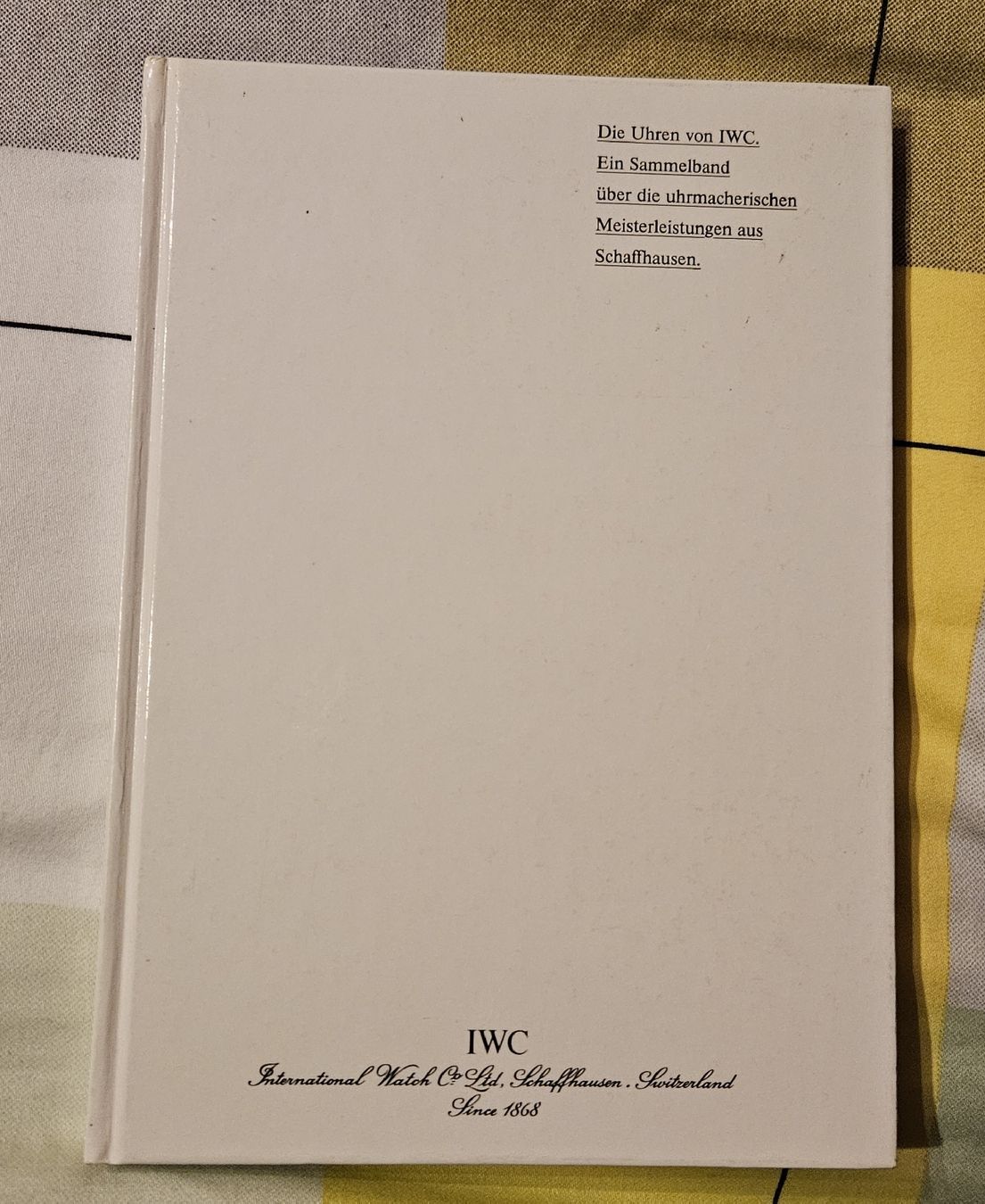 Bücher: IWC Uhren Sammelband 1991 – Neu (gemäss Beschreibung) aus Dachsen von Topparts1
