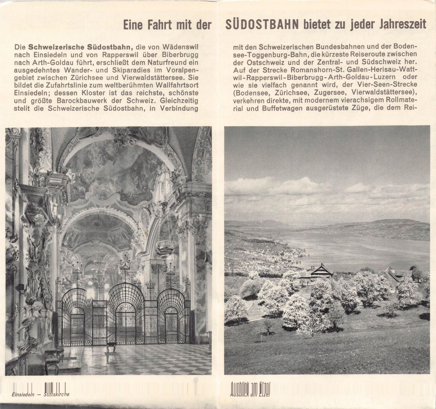 Documenti: Prospekt // Südostbahn SOB Sattel SZ – Usato da Basel venduto da intermezzo12 2