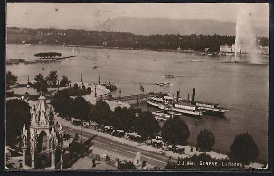 Cartes postales: AK Genève, La Rade, 1921 – D'occasion à Berlin par bartko-reher