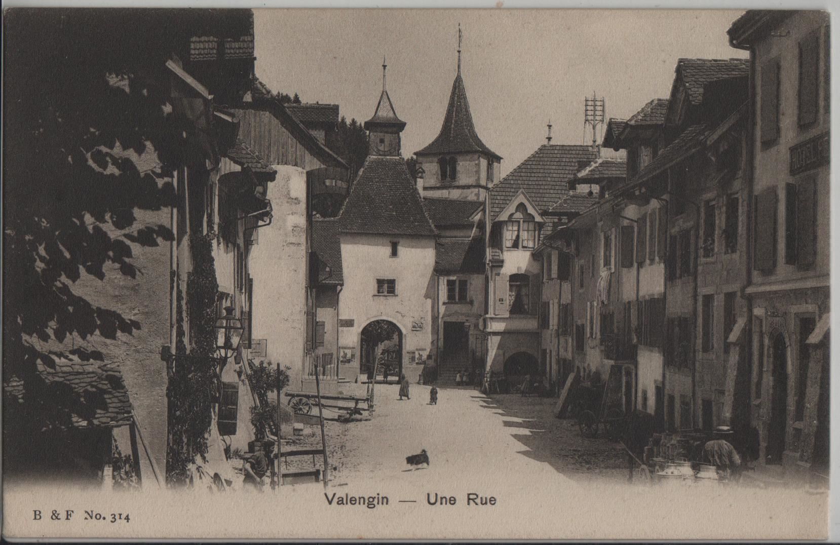 Cartoline postali: Valangin - Une Rue – Antico da Ettingen venduto da Kartenplanet