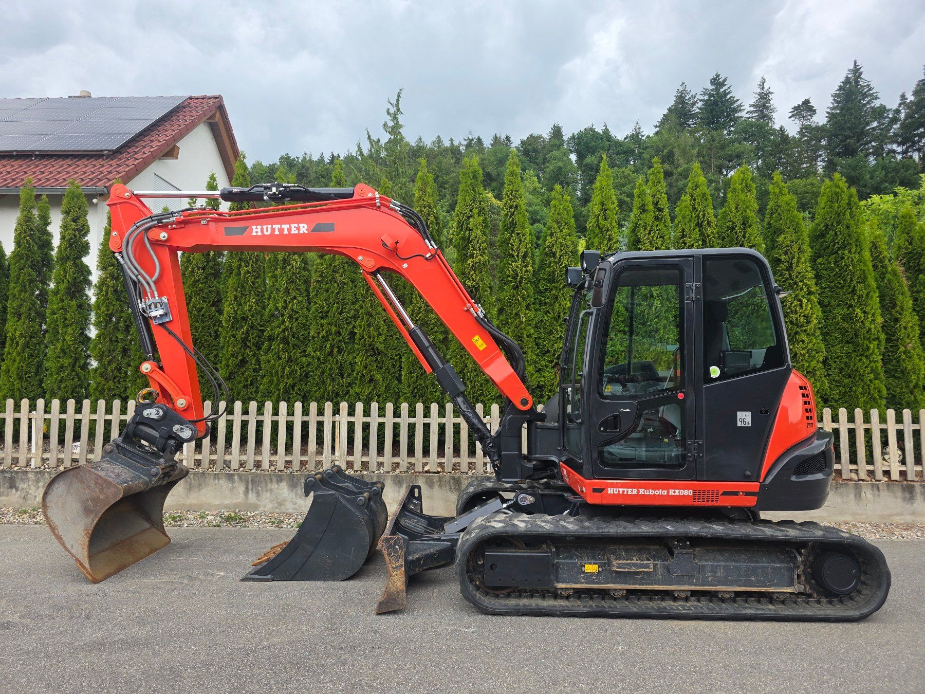 Escavatori: Bagger Hutter Kubota KX 080 - 4 – Usato da Niedergösgen venduto da MHNT 1