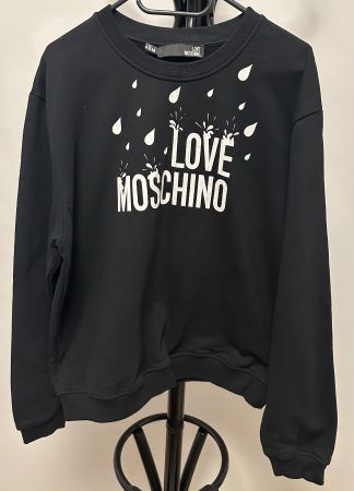 Love Moschino Sweatshirt Pullover Gr.XL Damen Schwarz Bluse