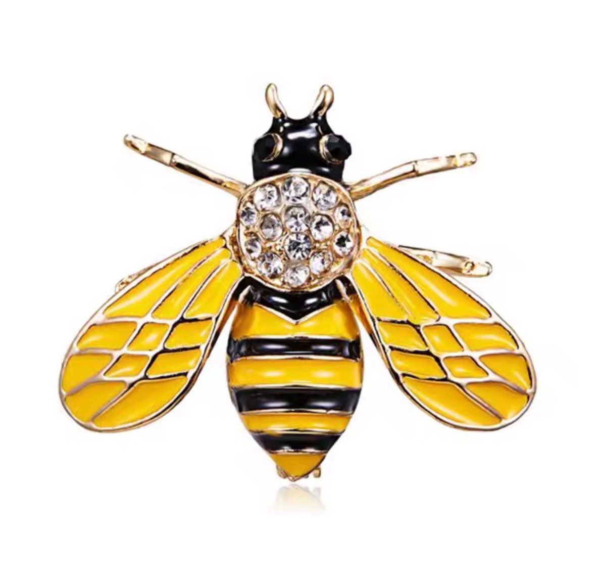 Spille & Fermagli: Brosche Biene, goldig, mit Strass, 🐝 – Nuovo (secondo la descrizione) da Gams venduto da Mariawicca