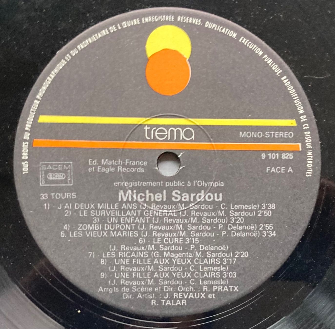 Dischi in vinile: MICHEL SARDOU - OLYMPIA 75 – Usato da Poliez-Pittet venduto da Newtown-Records 2