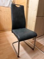 4 Freischwinger Stühle anthrazit