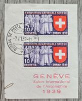 CL07 Timbre Suisse 1939 Avec papier