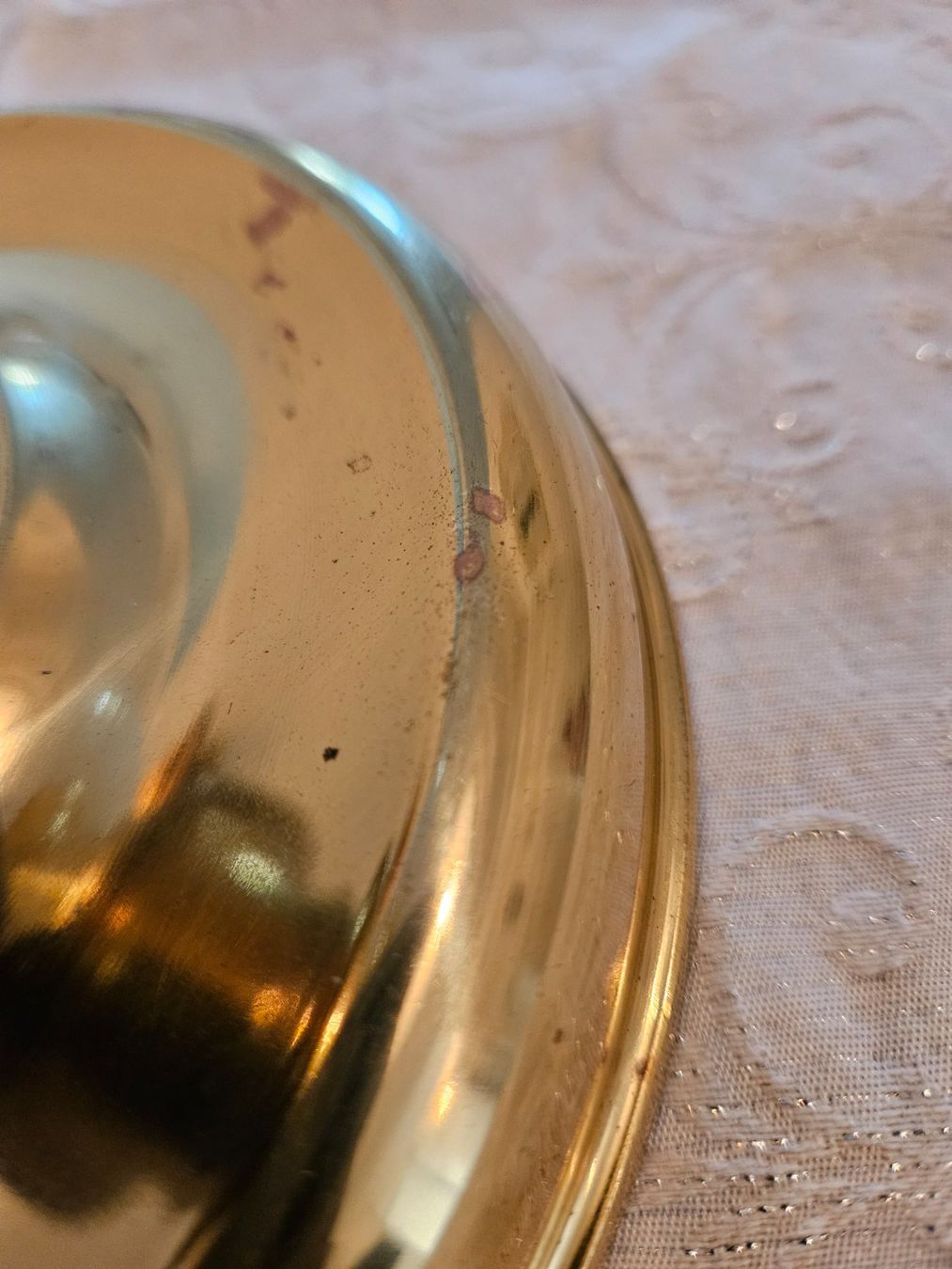 Lampade: Messing Lampe mit Opalglaskugel – Usato da Wittenbach venduto da anzo4 4