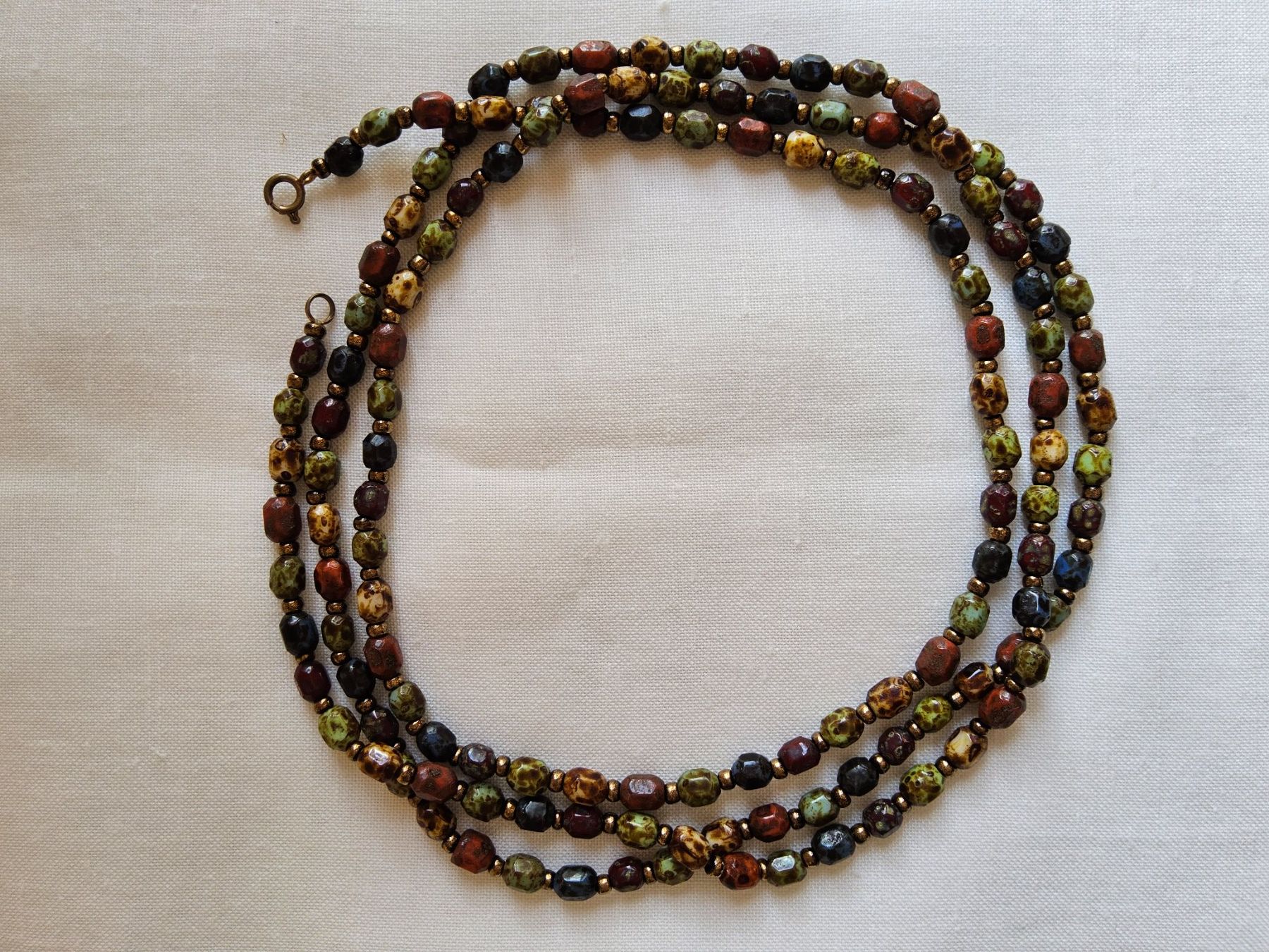 Catenine: Antike Glasperlen Kette Collier, ca 1920 – Usato da Zürich venduto da SciTec 9