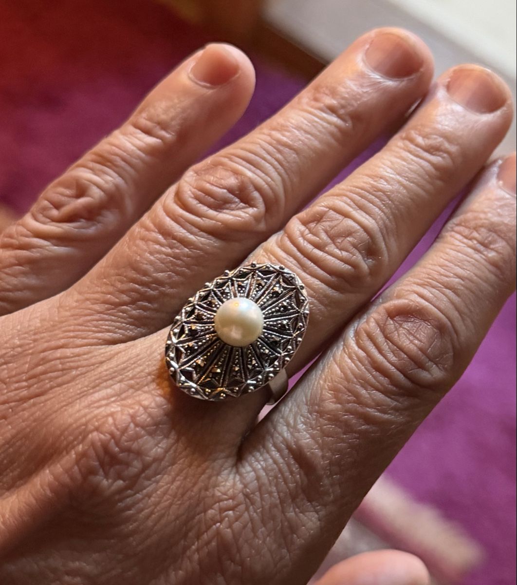 Ringe: Silberring mit Perle – Neu (gemäss Beschreibung) aus Donat von troja007 1