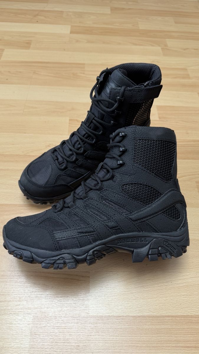 Merrell Scarpe da uomo: Merrell MOAB 2 8" Tactical WP Stiefel Schwarz Grösse 44 – Nuovo e nell'imballaggio originale da Thun venduto da BanjoDan 1