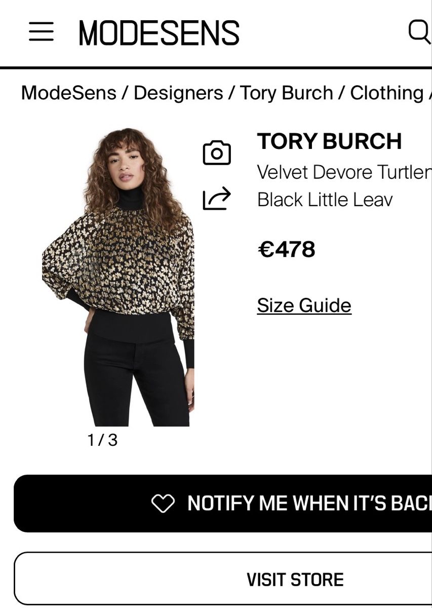 Top: NeuTory Burch Rollkragen Oberteil Grösse 6  Seid – Nuovo e nell'imballaggio originale da Wangen ZH venduto da tel_gxb5 2