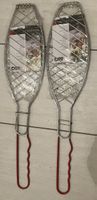 2 x Fisch Grillzange BBQ Grillfischklammer