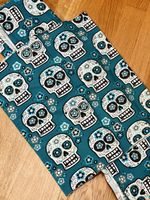 Bio-Jersey Dia de la Muerte - petrol // 3m x1.4m
