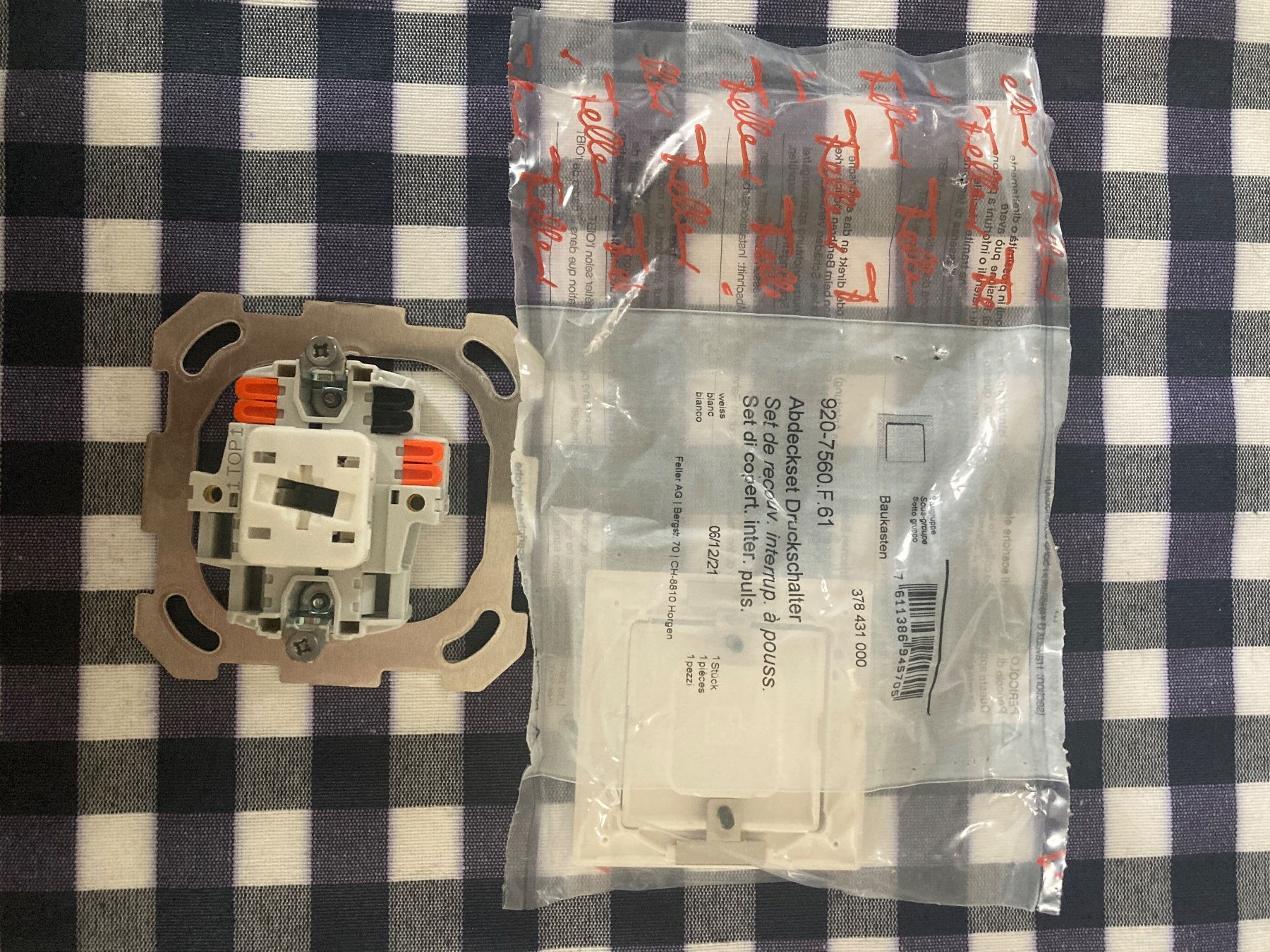 Feller Schalter: Feller Schalter – Neu und originalverpackt aus Küsnacht ZH von Gila1983