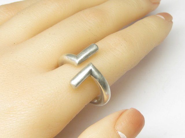 Anelli: spezieller Ring massiv Silber 925 Gr. 60 – Usato da Ermatingen venduto da Decovin 1