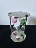 3er Sanduhr Edelstahl 3/4/5 Minuten Timer aus Frost und Glas