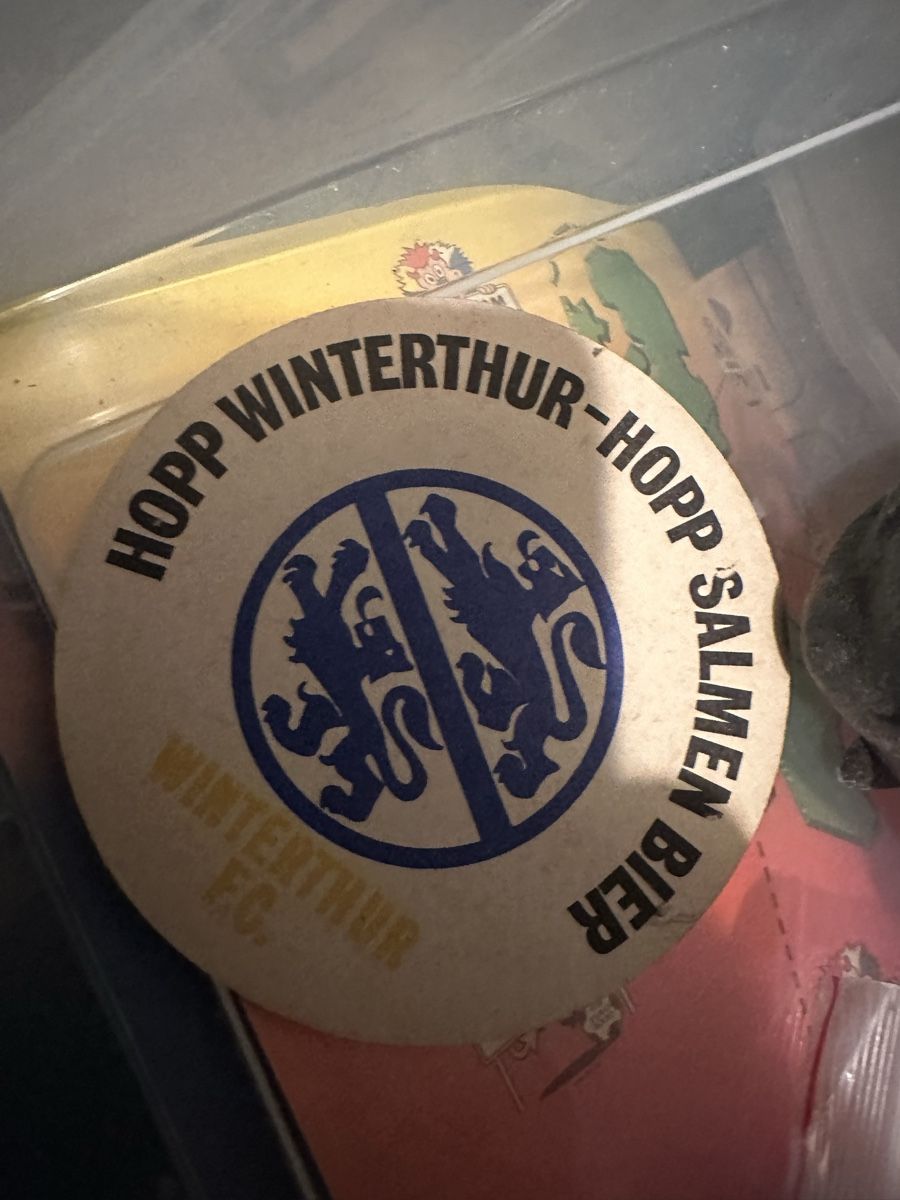 Dessous de verre: Bierdeckel FC Winterthur Salmen-Bier – D'occasion à Wettingen par Phibras