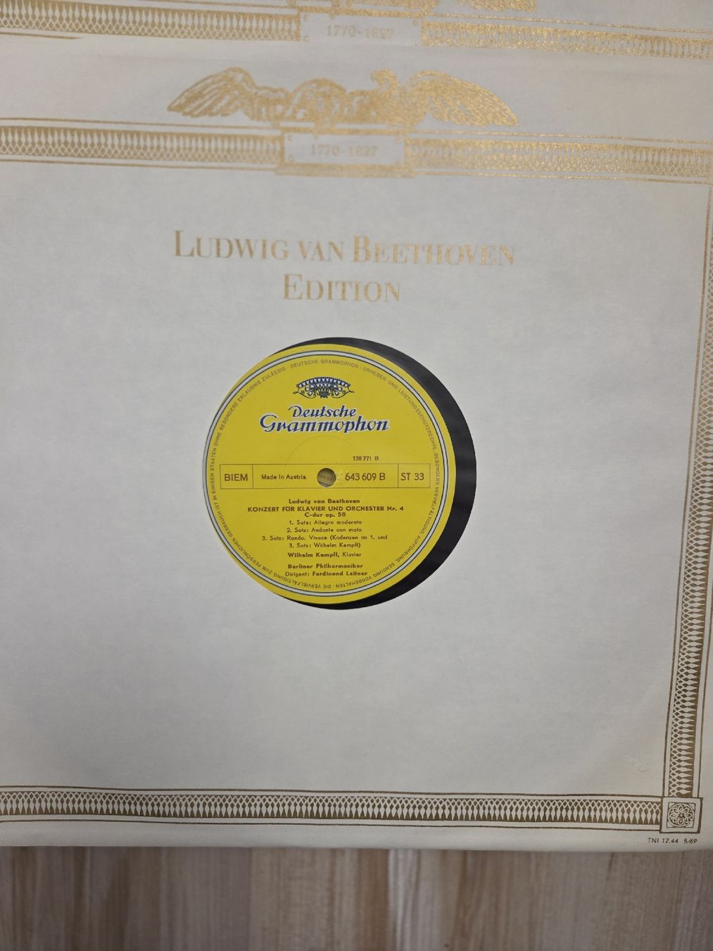 Dischi in vinile: Beethoven - Die Konzerte - Deutsche Grammophon – Usato da Jegenstorf venduto da AloeVera19 3