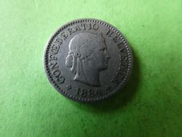 Schweiz 1884, 5 Rappen
